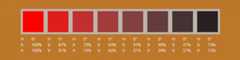Different tones of red