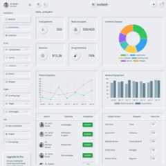 medical dashboard neumorphic