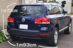 初代トゥアレグの横幅と高さ