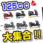 決定版・全型掲載!125ccバイク比較一覧。小型ビッグスクーター盛りだくさん。