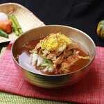 魚介系チンジュ冷麺　肉ジョン乗せ(ハーフ680円）