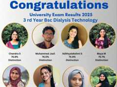 Congratulations University Exam Results 2025 3 rd Year Bsc Dialysis Technology