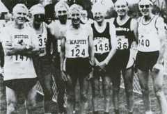 Veteran cross-country runners at Paekākāriki, 1970