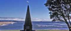 Te Arawa monument, Maketū, Bay of Plenty