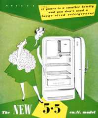 1950s refrigerator advertisement