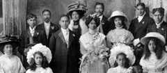 Wedding party, Wairarapa, 1909
