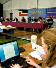 Waitangi Tribunal hearing in the Bay of Islands, 2010