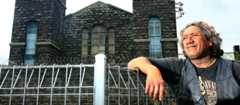 Former gang member Tuhoe Isaac outside Mt Eden Prison, 2007