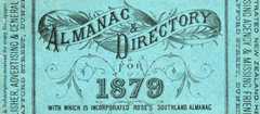 Mills, Dick and Company Almanac and Directory, 1879