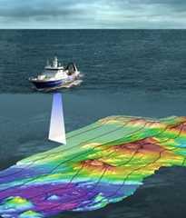 Sound waves bounced off the sea floor reveal its shape