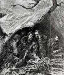 Alphonse de Neuville's illustration in F. E. Raynal’s Wrecked on a reef (1880)