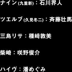 キャスト一覧