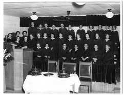 Thumbnail image of item number 1 in: '[First Christian Church Youth Choir 1954]'.
