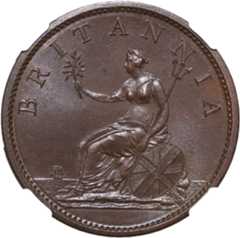 The Unique 1808 Penny, George III, MS65BN - Image 2