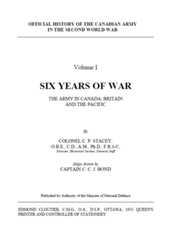The cover page of “Official History of the Canadian Army in the Second World War.”