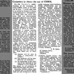 On the hype train of COBOL - 1964