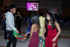 Students ended the night on a lively dance floor with cultural music.
