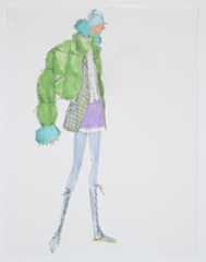 Sketch for the fall 1994 collection. Photograph © Jason Frank Rothenberg.