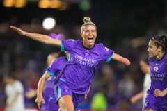 Image of Carson Pickett celebrating scoring a goal against Seattle.