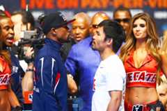 Mayweather-vs-Pacquiao-weight-in Manny Pacquiao calls it a career: 'Tapos na' Boxing News  - philippine sports news