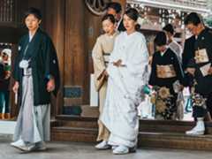 Eine japanische Hochzeitsfeier