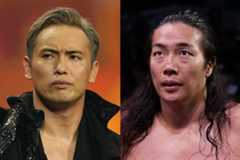 ますます険悪な関係となりつつあるオカダ・カズチカ(左)と竹下幸之介（©AbemaTV, Inc.）