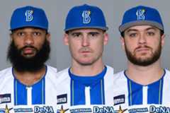 去就が注目されるDeNAのジャクソン(左)、オースティン(中)、ケイ