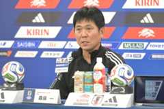 会見を行った森保一監督