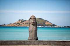 漢拏山国立公園のある済州島の石像トルハルバン