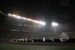 降雨による中断は４７分間に及んだ