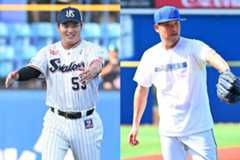 ヤクルト・村上宗隆(左)と、DeNA・筒香嘉智