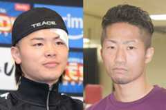 11月の対戦が決まった那須川天心(左)と井上拓真