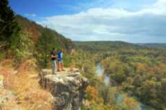 Looking over Big Piney River near Devil’s Elbow, Pulaski County, Missouri