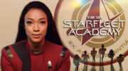 Sonequa Martin-Green with Starfleet Academy logo - header
