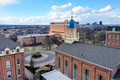 Aerial photo of campus