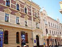 Picturesque old buildings in Chernivtsi
