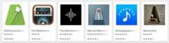 screenshot of Google play store metronome apps