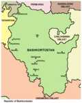 Map of Bashkortostan