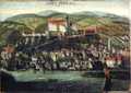 Upper Ptuj on a 1687 painting