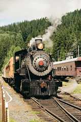 Vintage Logging Steam Train located in Elbe, WA