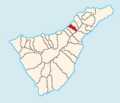 Map of Tenerife showing La Matanza
