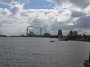 Amer power plant at river Meuse