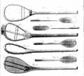 Paume rackets, triquets and battoirs