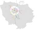 Paris RER network map