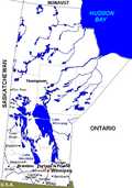 Map of Manitoba Carte du Manitoba