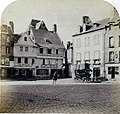 Quimper : les maisons devant la cathédrale en 1859 (photographie)