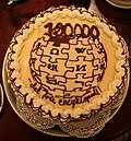 Wikicake 100k in norwegian (bokmål)