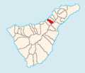 Map of Tenerife showing La Victoria