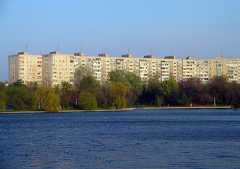 Apartment buildings in the Titan district