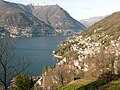 The centre of Blevio, seen from the path from Capovico to Brunate